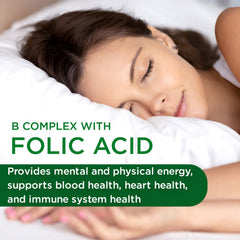 Emerald Labs B-Healthy label detail emphasizing methylated folate and full-spectrum B vitamins.