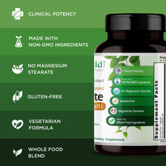 Emerald Labs Complete 1-Daily Multi vitamin label graphic communicates bioavailable forms.