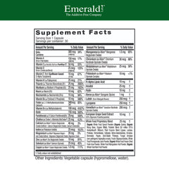 EMERALD LABS capsules provide a simple once-daily multivitamin for balanced nutrition.