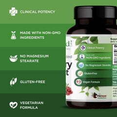 Emerald Labs Cranberry Extract label closeup highlighting immune-support nutrients