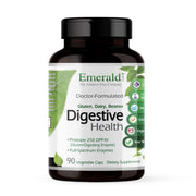 Emerald Labs Digestive Health bottle front; vegetarian gluten-free formula.