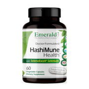 Emerald Labs HashiMune Health bottle showing vegan capsules for immune and thyroid support.
