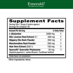 Emerald Labs Leaky Gut Health aloe vera capsules shown for gentle daily digestion