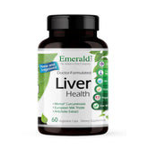 Emerald Labs Liver Health bottle front with daily liver support in vegan capsules.