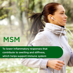 Emerald Labs MSM powder label ingredients highlights vegan and gluten-free formula