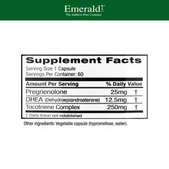 Closeup of Emerald Labs capsules showing easy daily dosing for wellness.