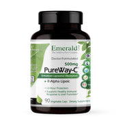 Emerald Labs PureWay-C bottle front displaying fast-absorbing vitamin C formula