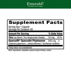 Emerald Labs Quercetin Phytosome Plus capsules for daily antioxidant support