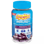 Emergen-C Immune+ Gummies elderberry bottle for convenient daily immune support