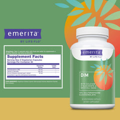 Emerita broccoli seed extract capsules provide a plant-based wellness option.