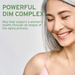 Emerita label packaging highlights 100 mg DIM per serving for potential balance support.