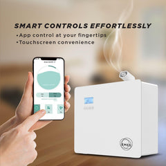 EMES Bluetooth smart-control app panel for scheduling and intensity customization