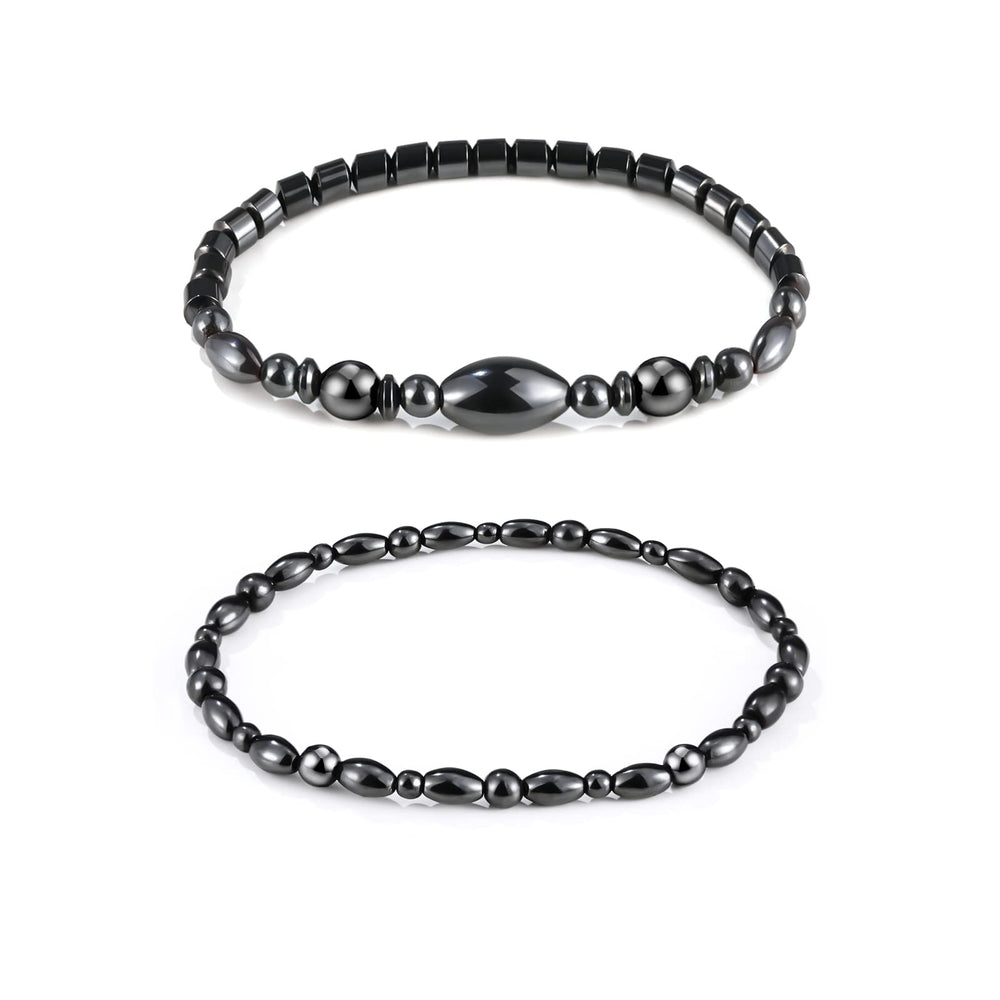 Emibele anti-swelling obsidian anklet beads shown for everyday comfort and style.