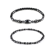 Emibele anti-swelling obsidian anklet beads shown for everyday comfort and style.