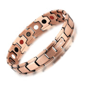 EMMORI copper magnetic bracelet closeup shows durable finish and comfortable fit.