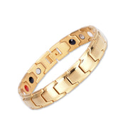 Emmori Ultra Strength Magnetic Bracelet gold front view, stylish daily wear.