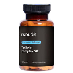 Endur Taxifolin Complex SR bottle, suggesting antioxidant and immune support potential.