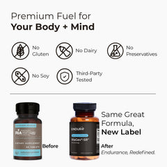 Endurance RIAGEV-SR tablets close-up for daily NAD+ support.