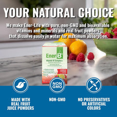 Ener-B+ Magnesium and potassium packet adds essential minerals.