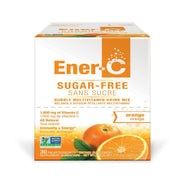 Ener-Life Orange sugar free vitamin C drink mix pack front, convenient daily hydration option.