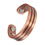 EnerCoppeX copper magnetic ring for women worn daily with subtle comfort