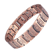 EnerCoppeX pure copper bracelet for men with adjustable closure for a comfortable, secure fit.