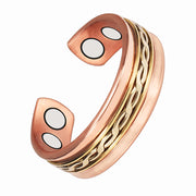 EnerCoppeX Pure Copper Ring Type-A top view, stylish daily wear.