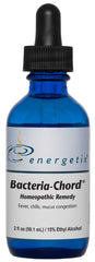 Energetix Bacteria-Chord bottle front, a compact homeopathic detoxifier for daily use.