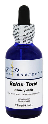 Energetix Relax-Tone 2 oz bottle ready for a calming routine.