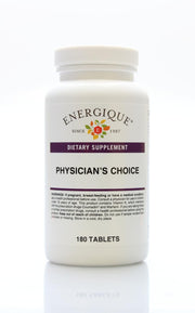 Energique Physician's Choice multivitamin bottle front view, supporting daily wellness.