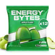 Energy Bytes Apple Flash gummies bottle front for quick on-the-go energy.