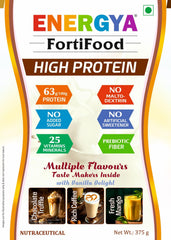 ENERGYA FORTIFOOD vanilla shake glass showcasing post-workout protein goodness