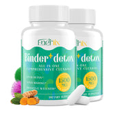 Enerlix activated charcoal bottle showing potential full-body detox support.