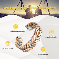 EnerMagiX hand-polished copper ring showing smooth surface