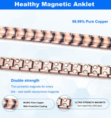 EnerMagiX adjustable length 24 cm fits most ankles with detachable links