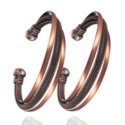 EnerMagiX copper bracelet for women — handmade close-up shows polished finish.
