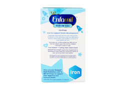 Enfamil Fer-In-Sol drops being dosed directly into the mouth.