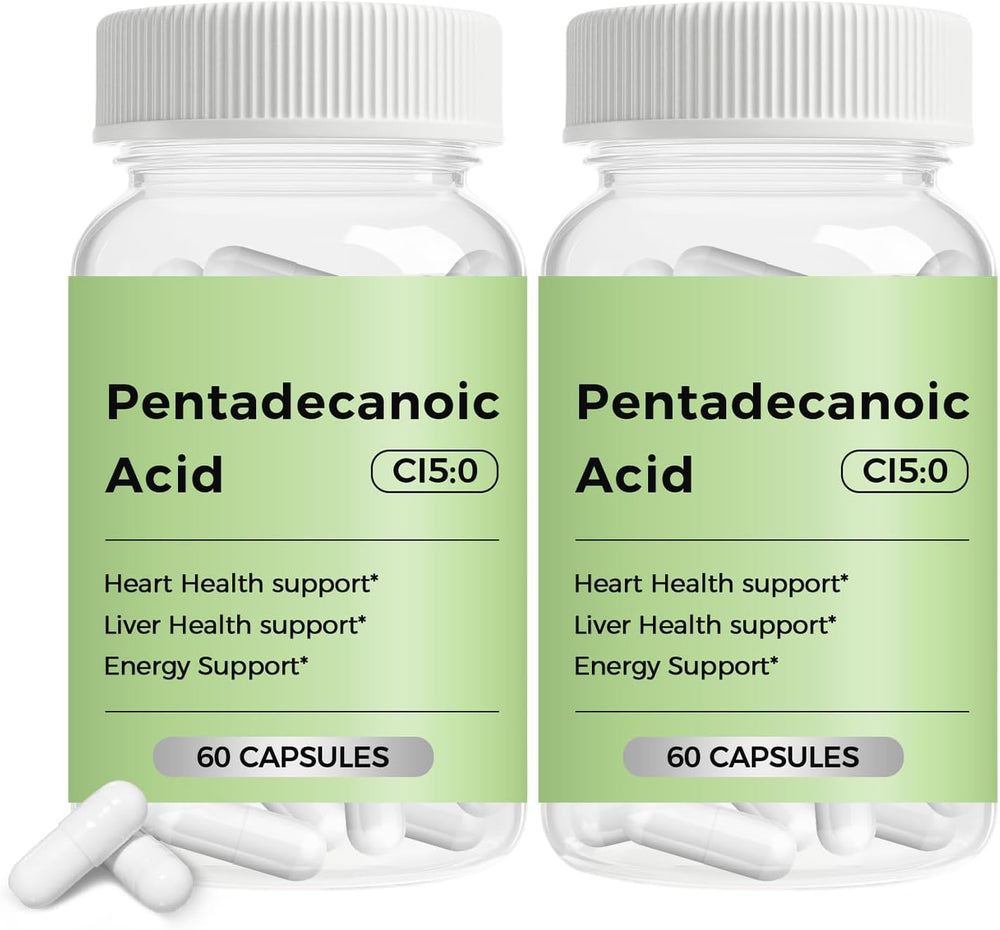 Engtozl Pentadecanoic Acid bottle illustrates premium C15:0 supplement for daily metabolic support