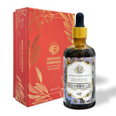 Enhanced Essentials Chamomile oil bottle with amber glass and dropper for precise application