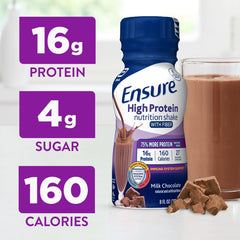 Ensure High Protein Vanilla bottle on the go showcases convenient ready-to-drink nutrition