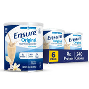 Ensure Original Vanilla bottle showing complete nutrition for everyday fueling