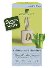 Enviroscent mango wood stand adds stylish support for diffuser.