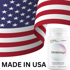 Envitamin Slimbiosys Ultra Probiotic capsules for a convenient daily dose.