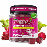EnvyCure Beetroot Gummies bottle promoting circulation support and daily energy.