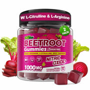 EnvyCure Beetroot Gummies bottle promoting circulation support and daily energy.