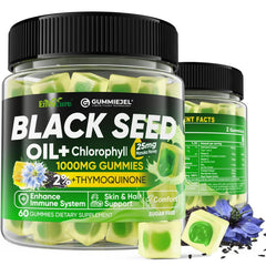 EnvyCure black seed oil gummies bottle offers convenient daily immune-friendly support.