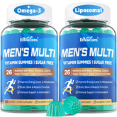 EnvyCure liposomal men's multivitamin bottle highlighting enhanced absorption