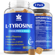 EnvyDeal L Tyrosine Gummies focus bottle for sharper concentration and memory support