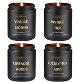 Enwhisco scented candles for men pack cover with premium masculine aroma.