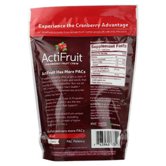 ActiFruit cranberry ingredient emphasis on whole cranberry nutrients